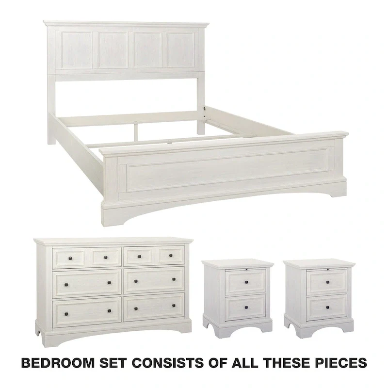 Farmhouse Basics Queen Bedroom Set 4 pc