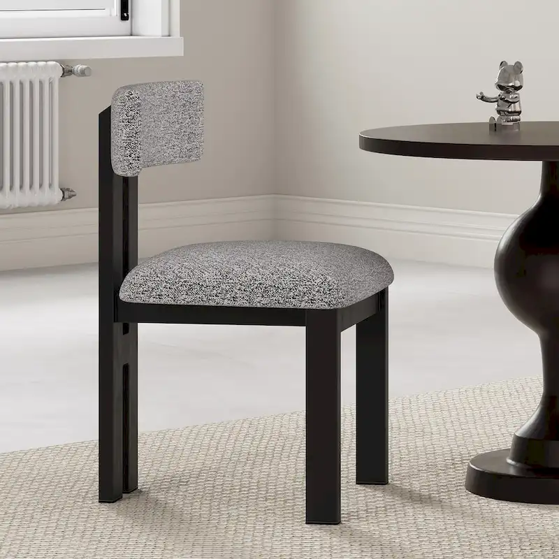 Astura Upholstered Dining Chairs, Iron Frame, Set of 2 by Christopher Knight Home