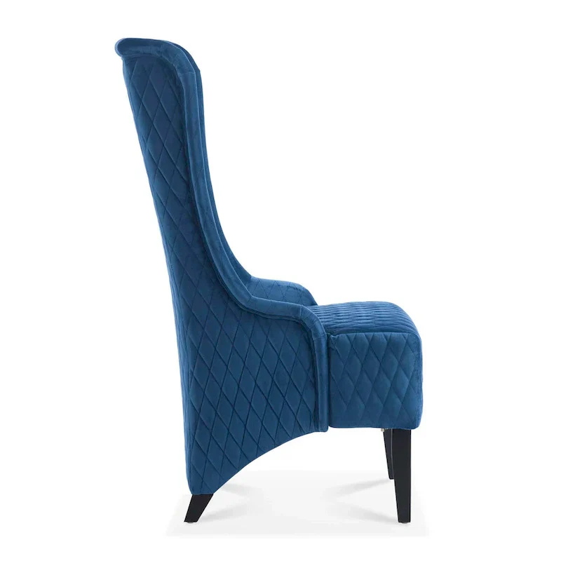Christopher Knight Home - Evelyn High-Back Velvet Wingback Chair with Wooden Legs