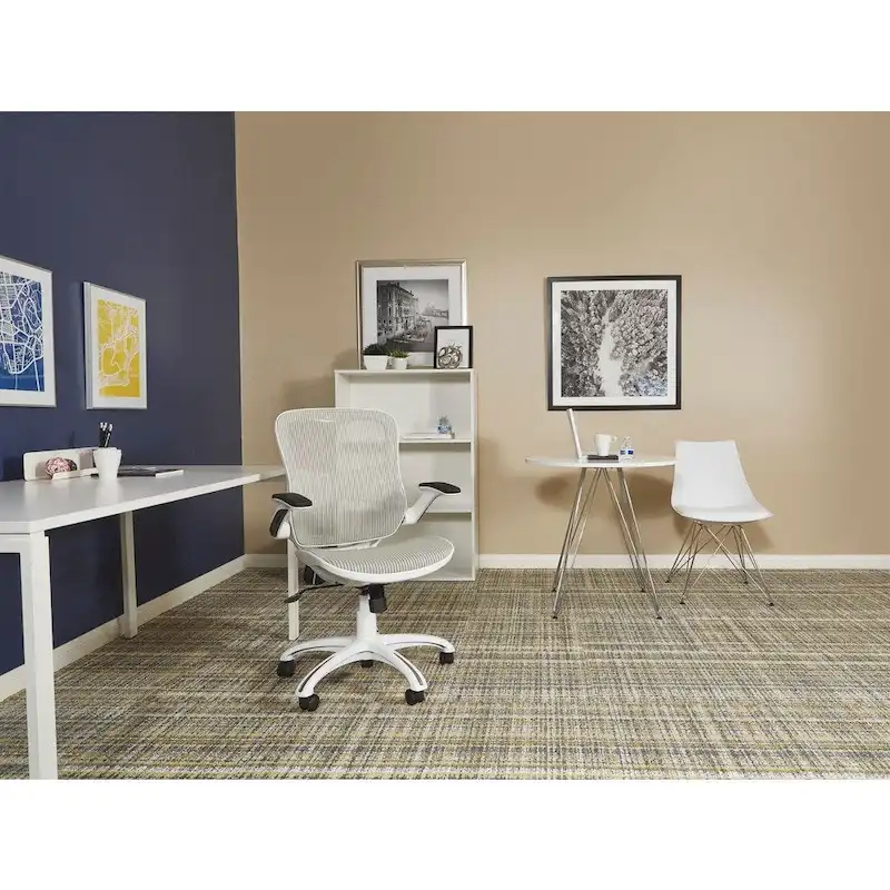 Riley Office Chair with White Mesh Seat and Back