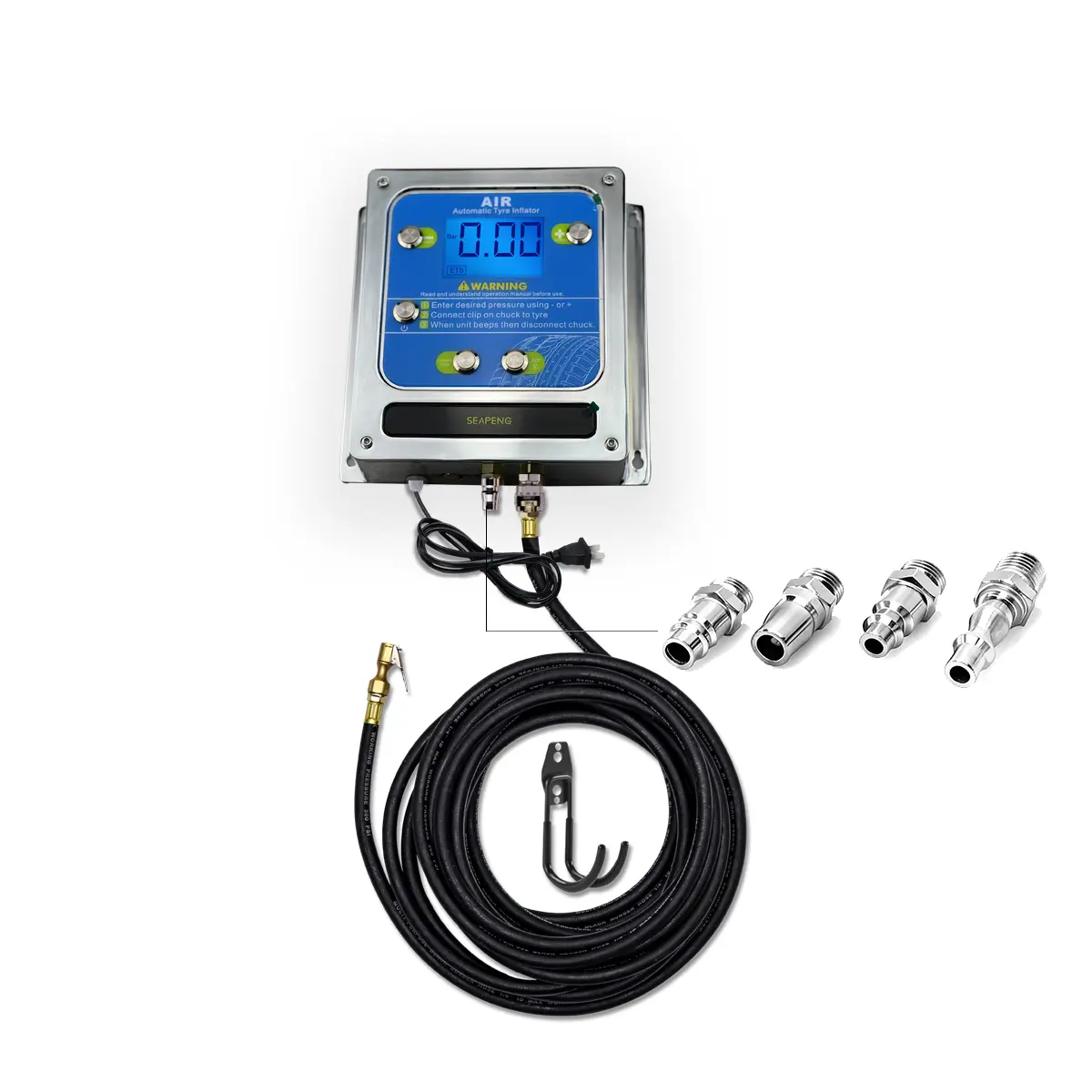 SEAPENG Wall mounted aluminum tire inflator