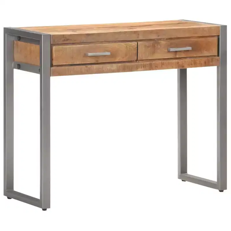 vidaXL Console Table 37.4x13.8x29.5 Solid Mango Wood