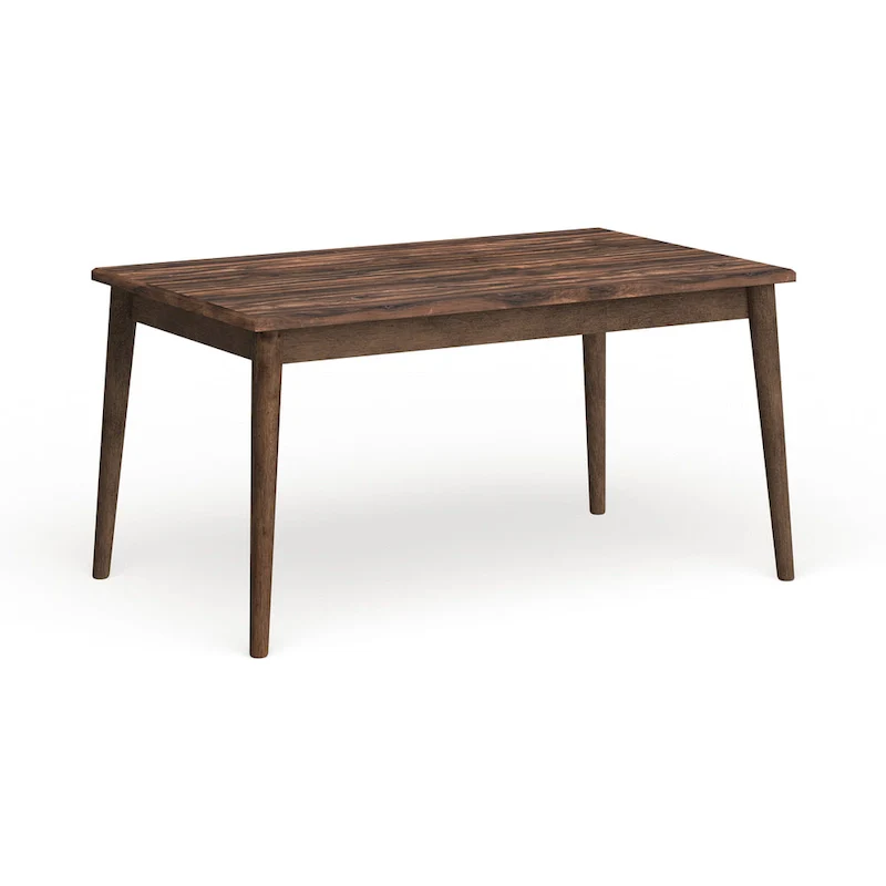 Sevo Midcentury Modern Brown 59-inch Dining Table