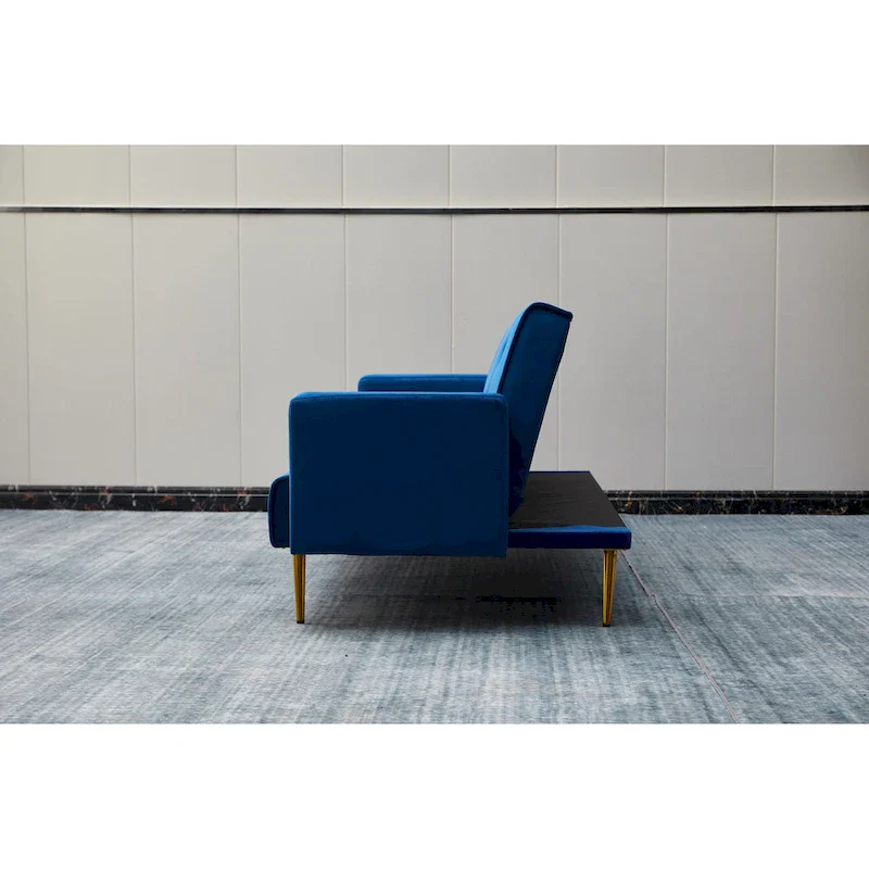 75 Wide Tufted Velvet Convertible Sleeper sofa