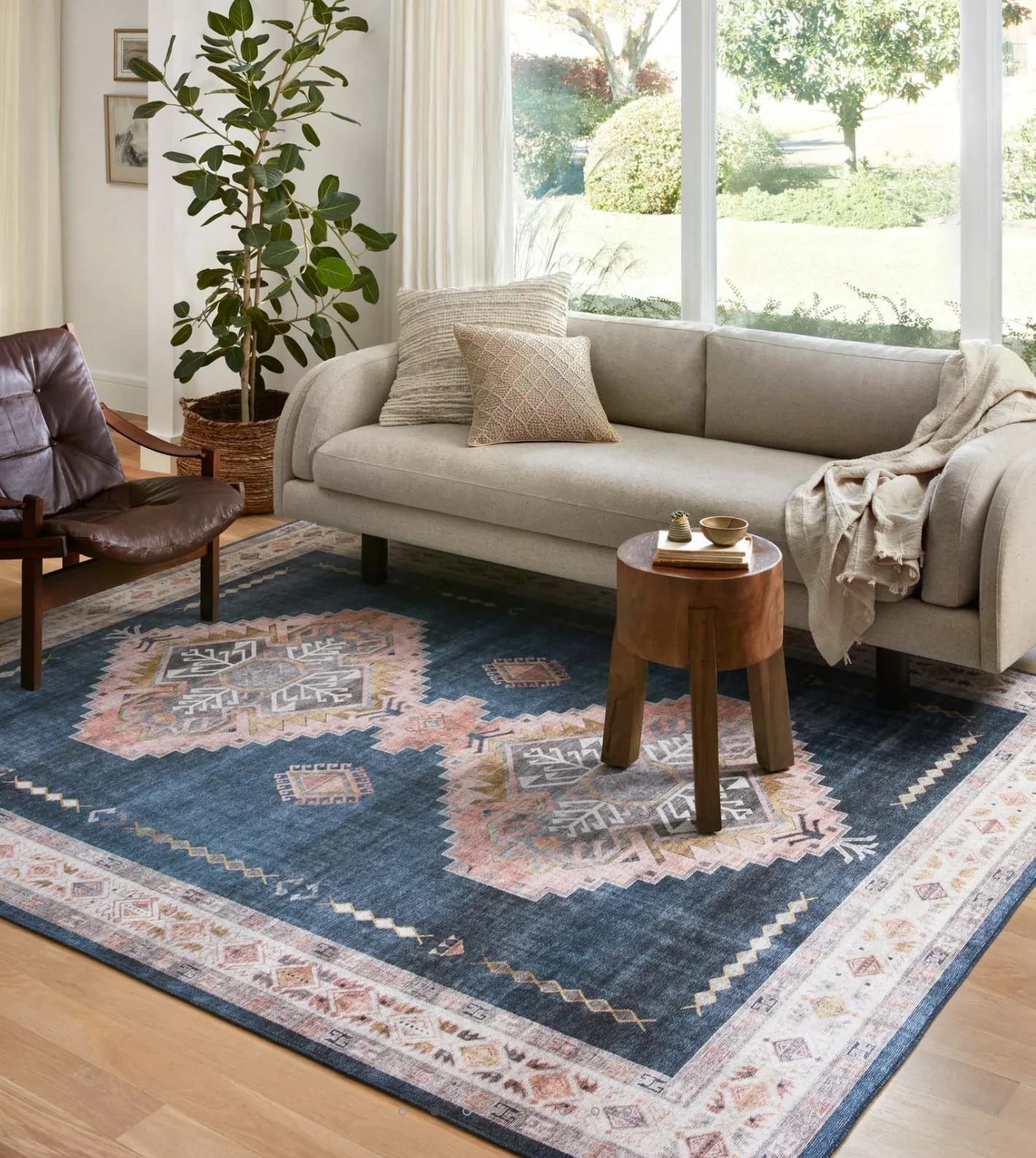 Heidi Denim/Blush Rug
