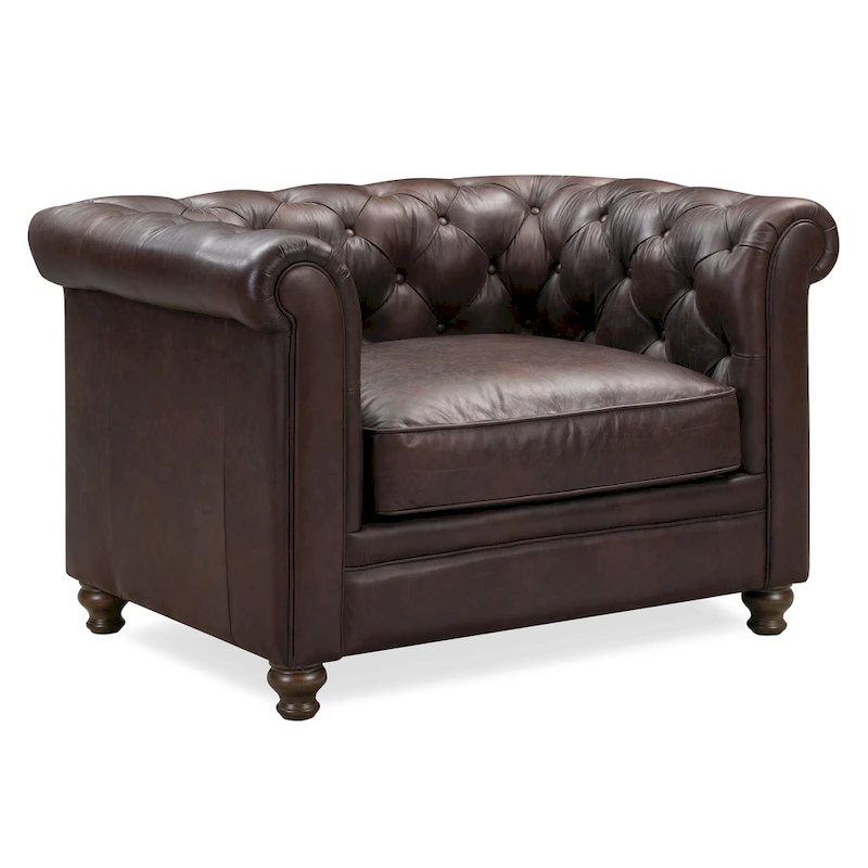 Poly and Bark Lyon Lounge Chair - Genuine Italian Leather