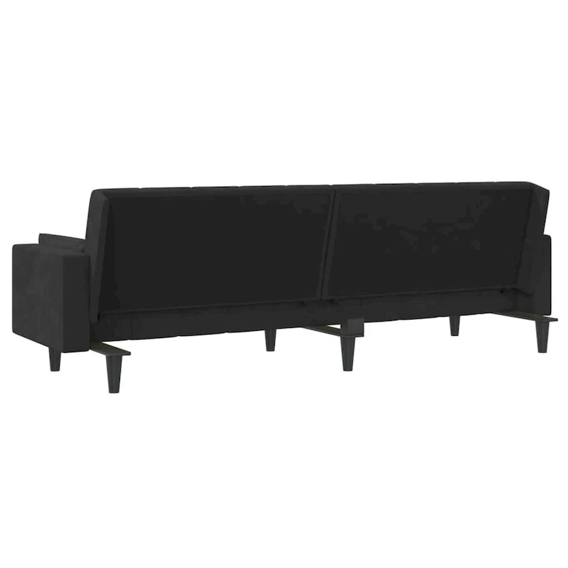 vidaXL 2-Seater Sofa Bed Upholstered Convertible Sleeper Sofa Couch Velvet - 86.6 x 33.3 x 27.2