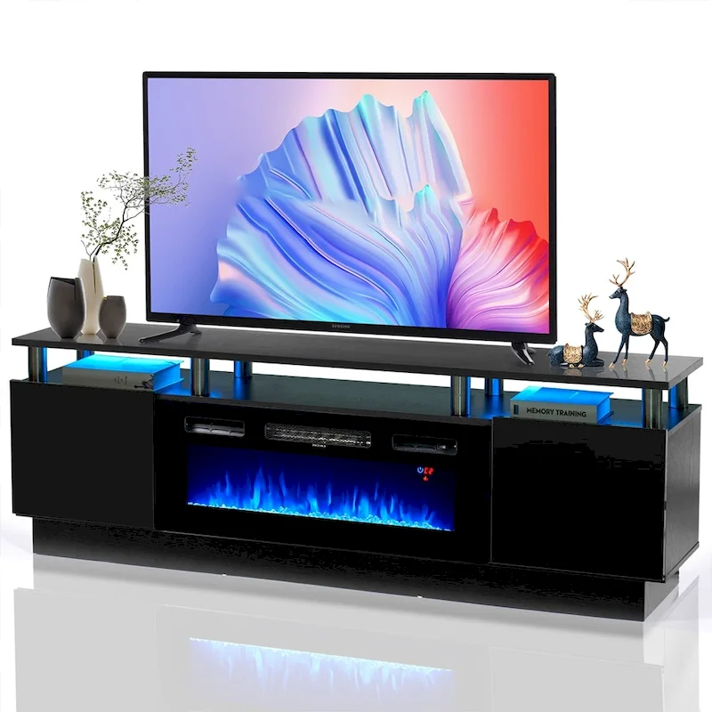 70 Fireplace TV Stand with 36 Electric Fireplace