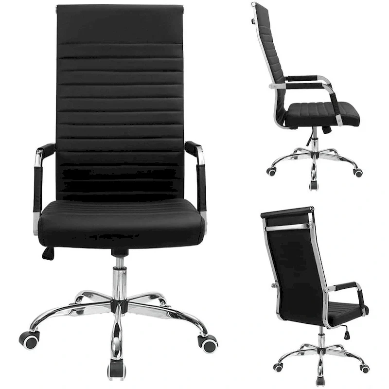 Homall Ribbed Office Chair High Back Conference Chair