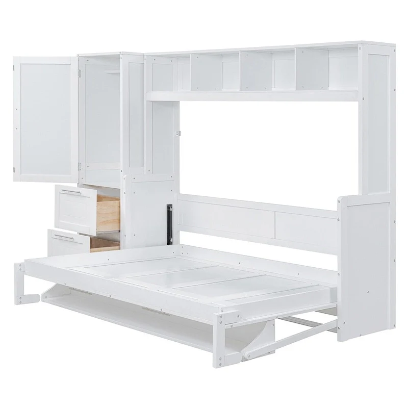 Murphy Bed / Wall Bed — With Wardrobe And Drawers