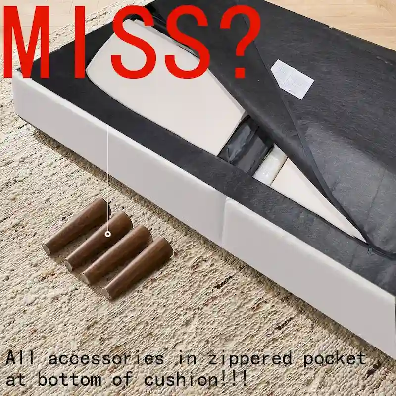 Convertible Futon Sofa Bed, Tufted Linen, Wood Legs, 3-Position Backrest, 500 lbs, Seats 2, Beige/Grey/Green/Yellow