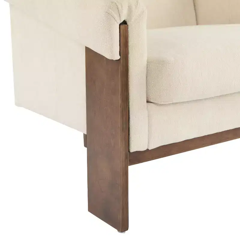 Christopher Knight Home Logan Mid-Century Modern Wooden Upholstered Accent Chair