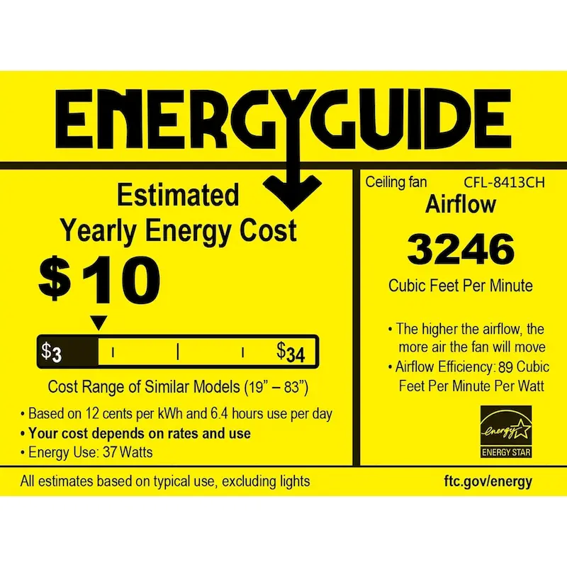 Shepherd 52-Inch 5-Blade Lighted Ceiling Fan with Chrome and Glass Shade (includes Remote and Lighti Kit) -  51.97 x H 21.26