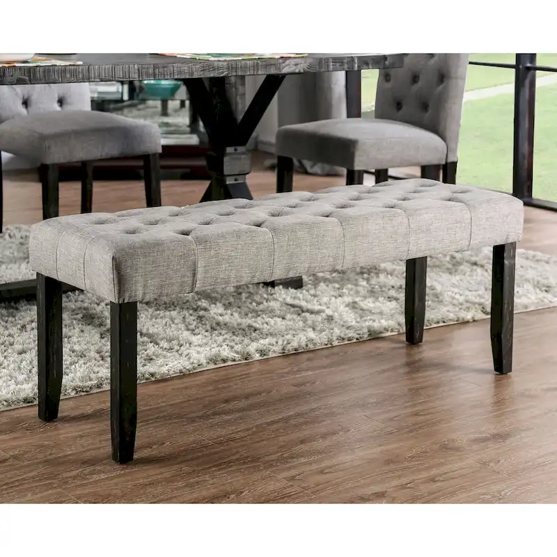 Copper Grove Chalwa Rustic Tufted 48-inch Dining Bench