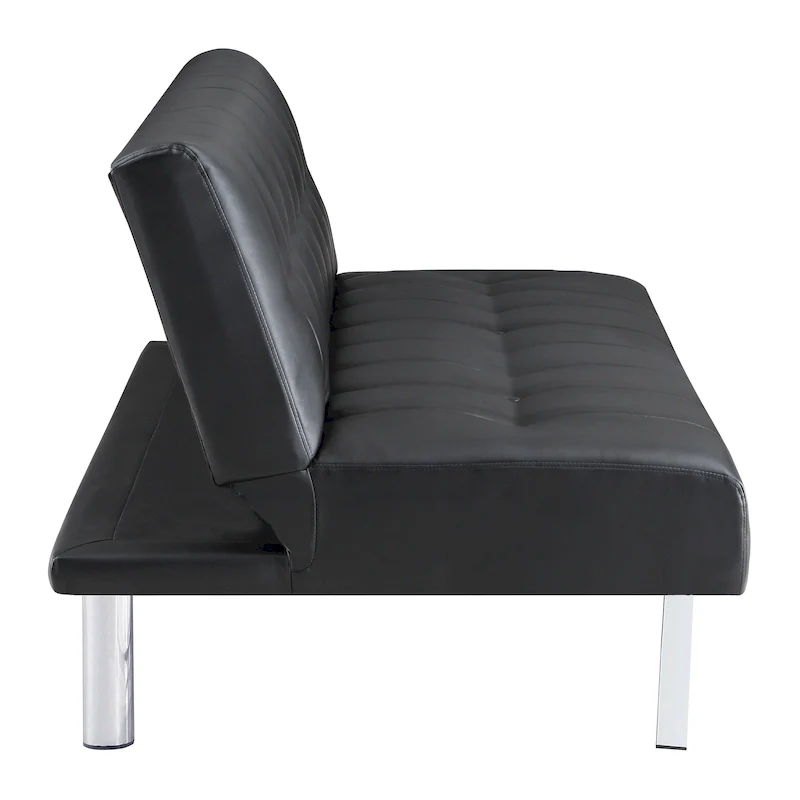 Futon with Stainless Steel Legs