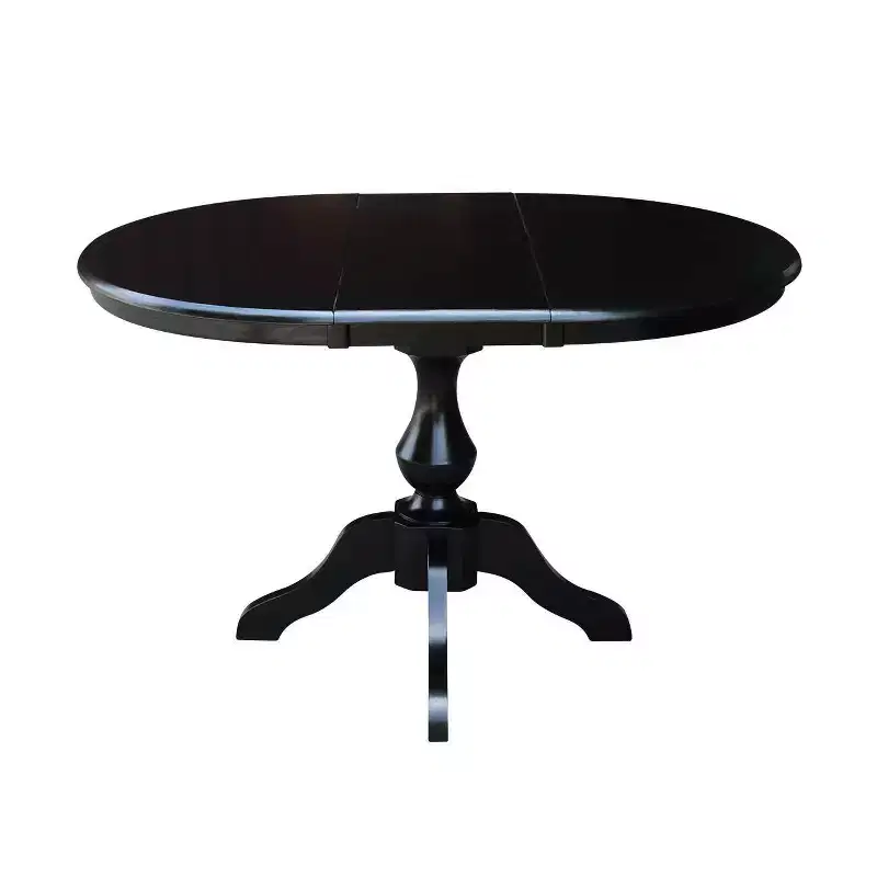 36 Kent Round Top Pedestal Dining Table with 12 Leaf - International Concepts