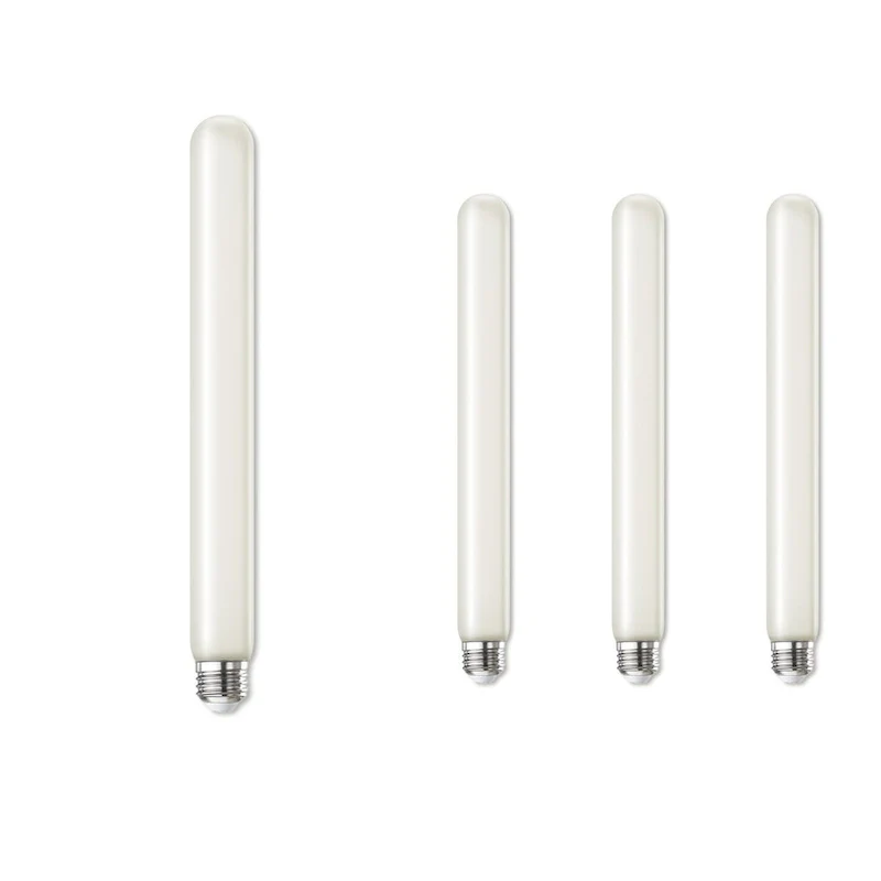Bulbrite LED Filament Pack of (4) 5 Watt Dimmable 11 Inch T9 Light Bulb with Frost Glass Finish and Medium (E26) Base