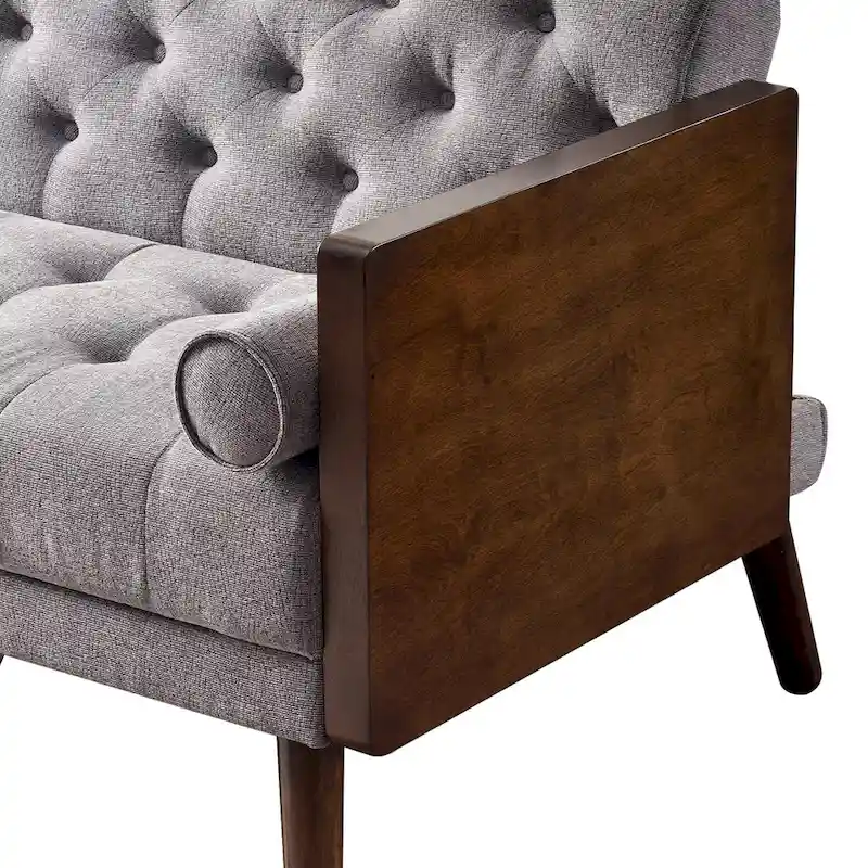 Mid Century Modern Living Room Adjustable Folding Sofa Bed