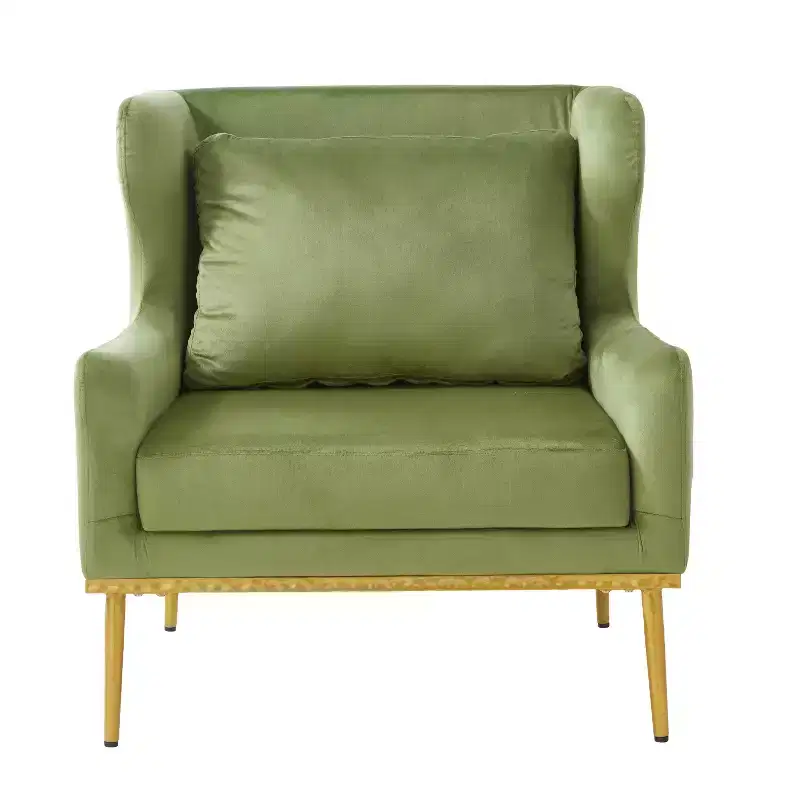 Christopher Knight Home Galina Modern Velvet Armchair with Pillow
