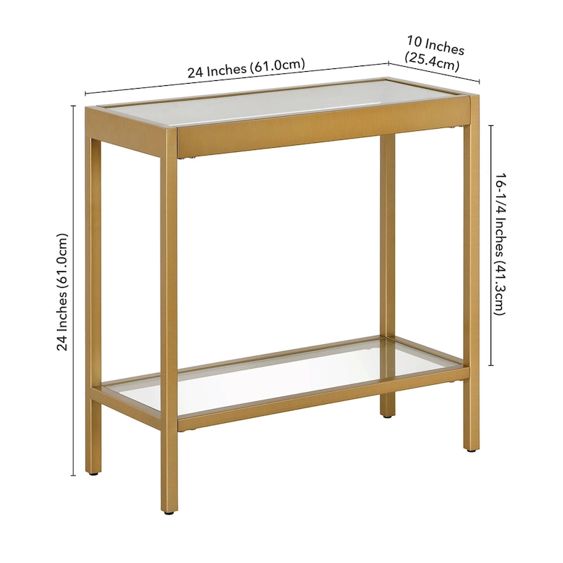 Alexis 24 Wide Rectangular Side Table