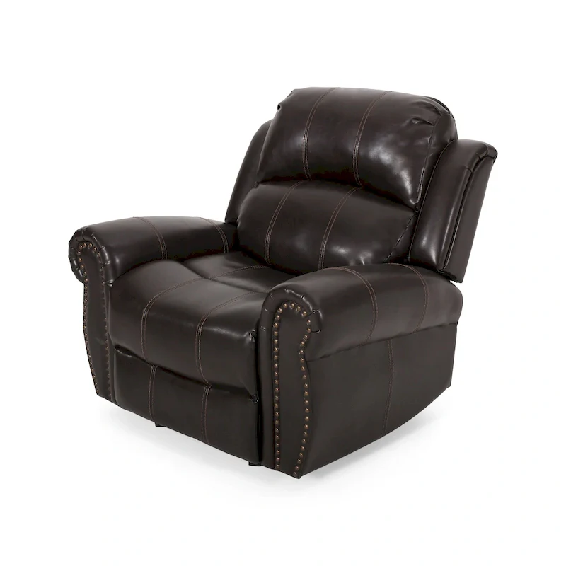 Charlie Bonded Leather Glider Recliner by Christopher Knight Home