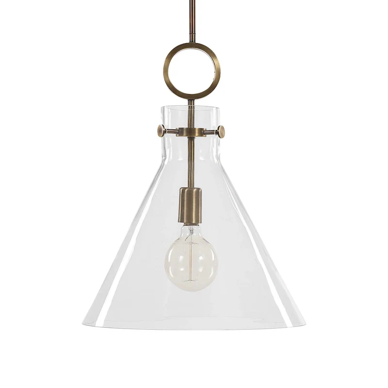 Uttermost Imbuto Funnel Glass 1-Light Pendant
