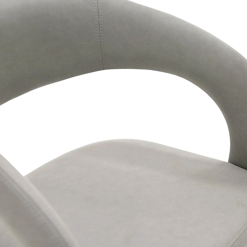 Modrest Faerron Modern Grey Leatherette Dining Chair