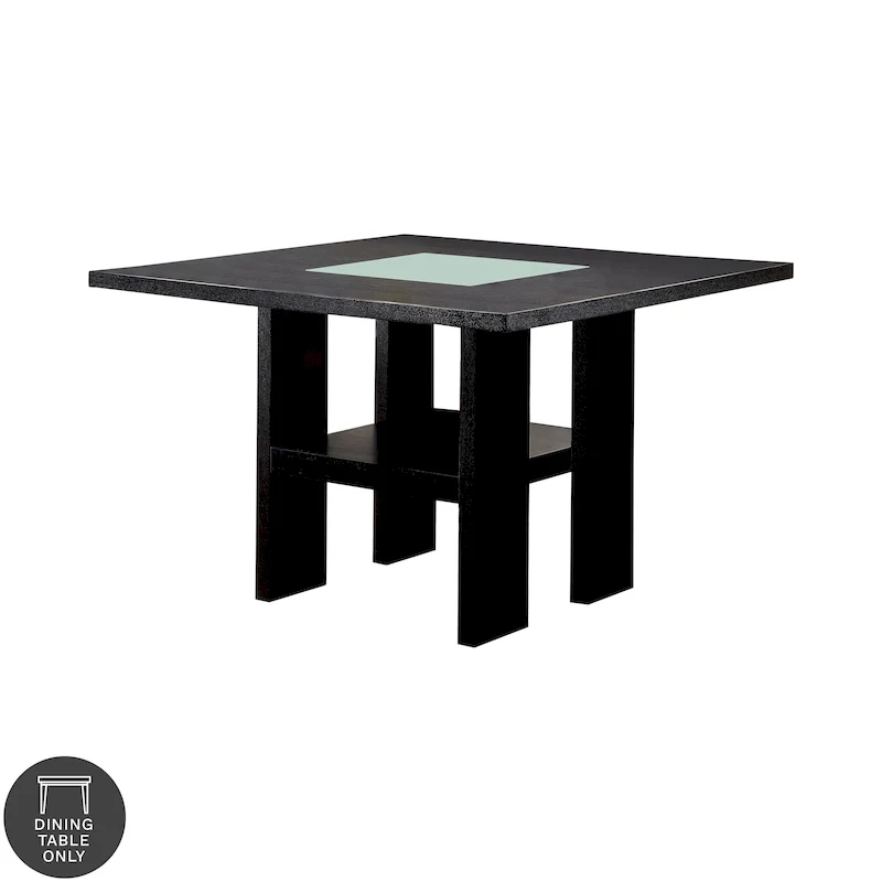 54-Inch Square Light-Up Counter Height Wood Dining Table, Bar-Style Kitchen Table