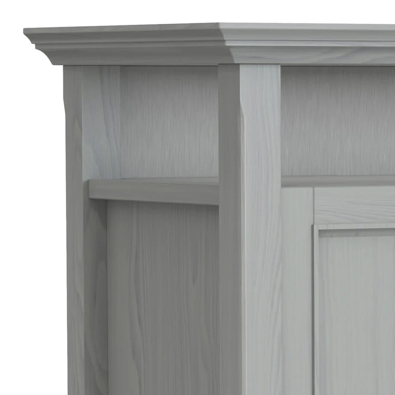 54-Inch Wide Solid Wood Transitional-Style Tv Stand — 54