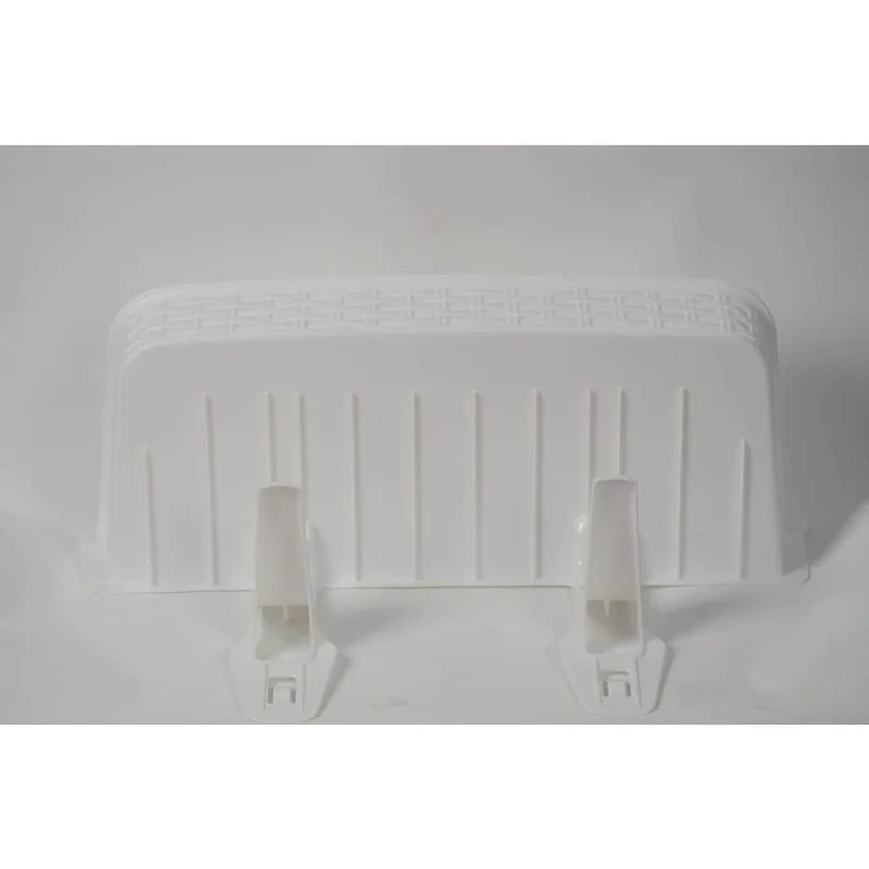 White Rattan-Style Recycled Plastic Over-Toilet Bathroom Shelf