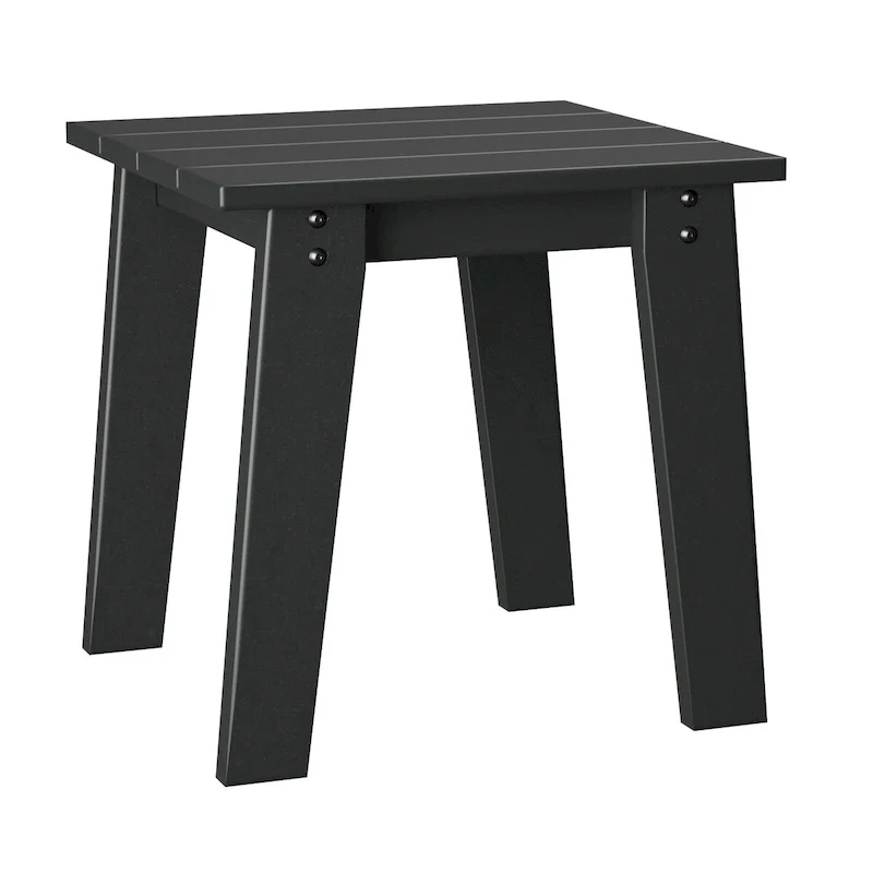 Adirondack Outdoor Side Table, HDPE Plastic End Tables for Patio, Backyard, Pool, Indoor Outdoor Companion
