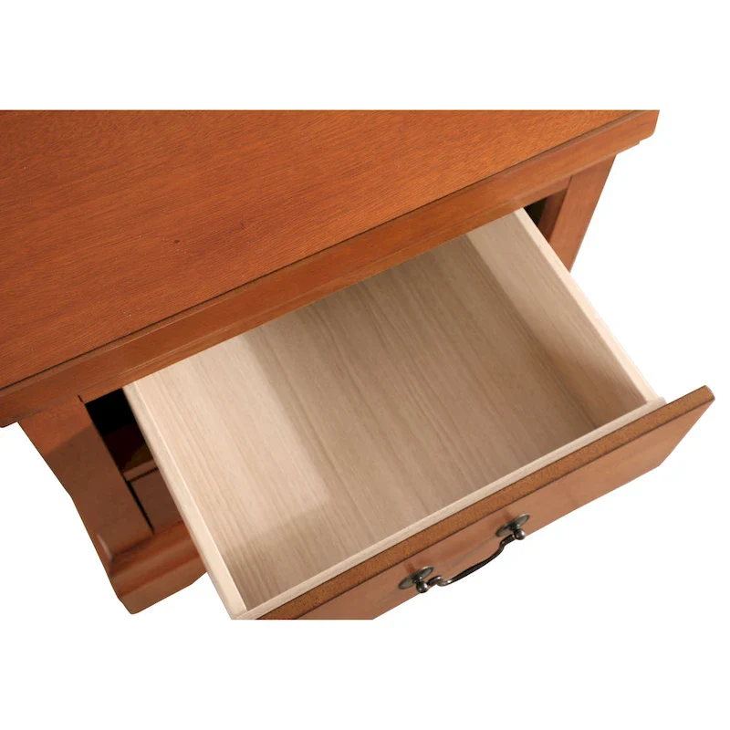 Louis Phillipe 2-drawer Wooden Nightstand