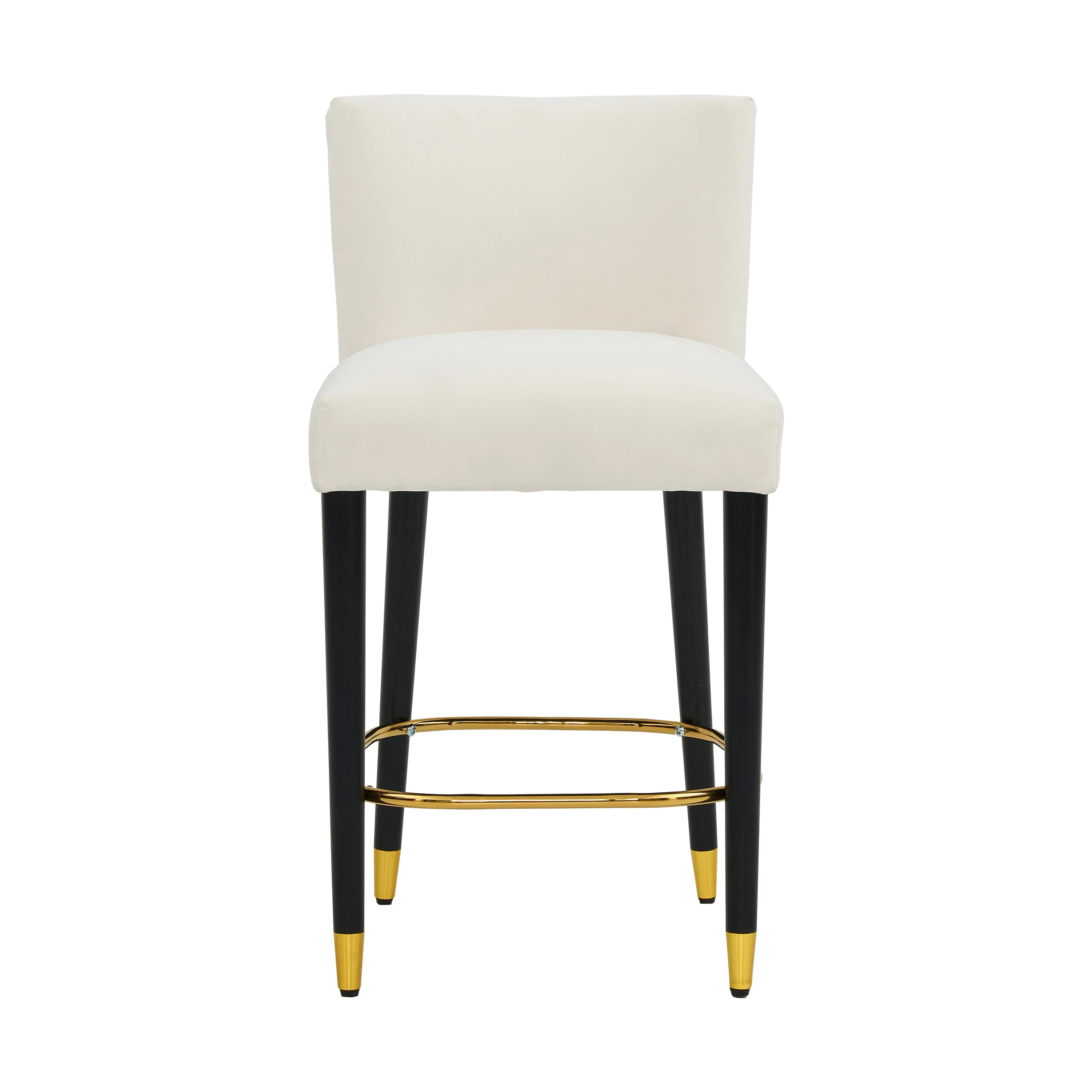 Modern Upholstered Tufted Bar Stools Set of 2