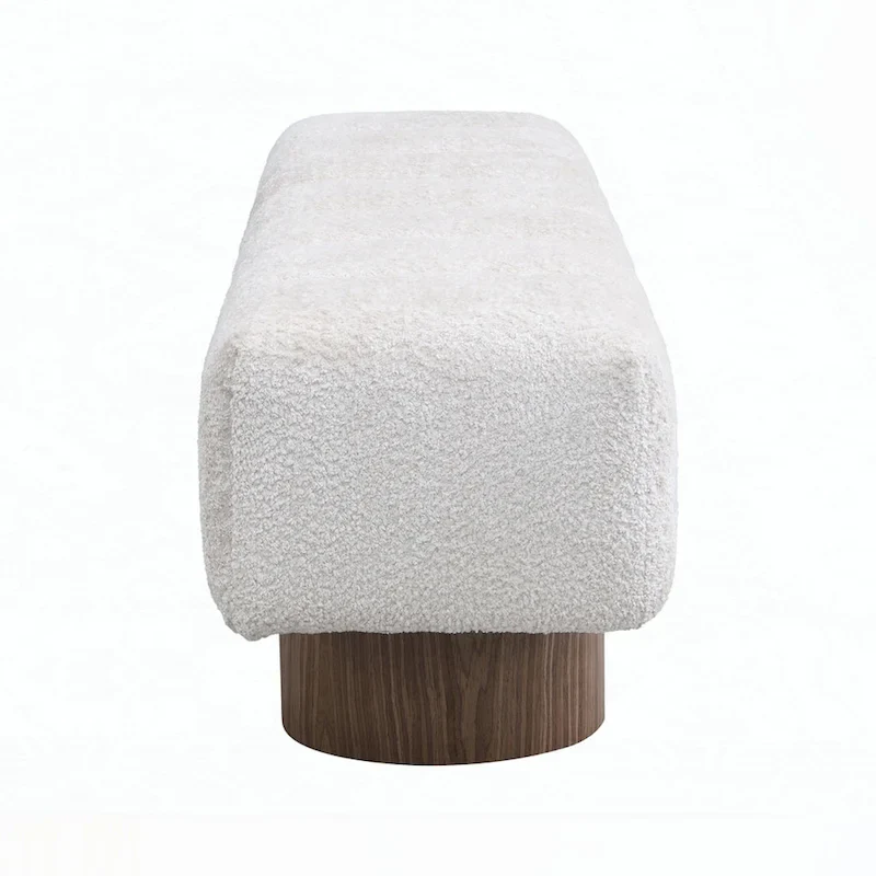 No-Assembly End of Bed Entryway Bench Ottoman