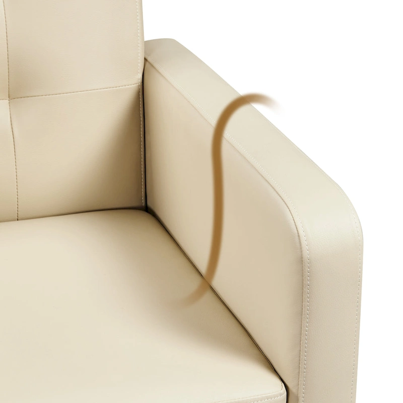 Yaheetech Modern Faux Leather Tufted Accent Chair with Solid Wood Legs - 28.52933