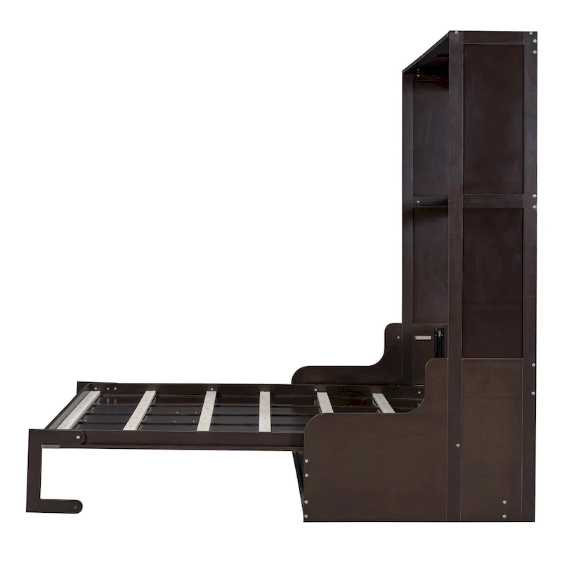 Wooden Murphy Bed Wall Bed with Cushion