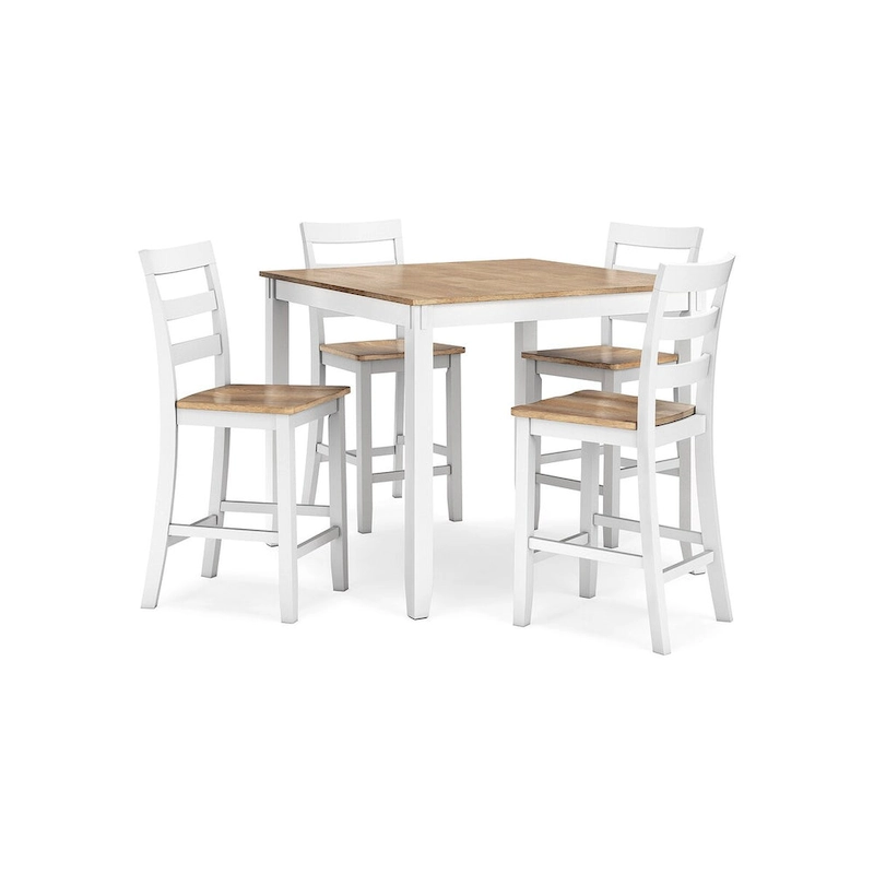 Signature Design by Ashley Gesthaven Counter Height Dining Table and 4 Barstools (Set of 5)