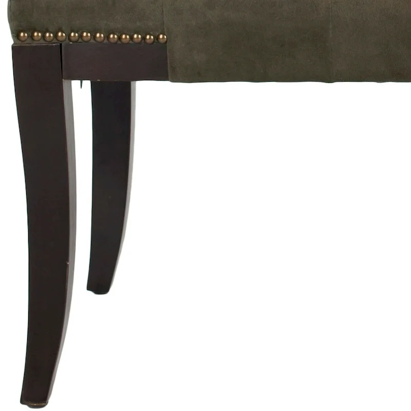 Cream Tufted Nailhead Bench - 48Wx20Dx19H