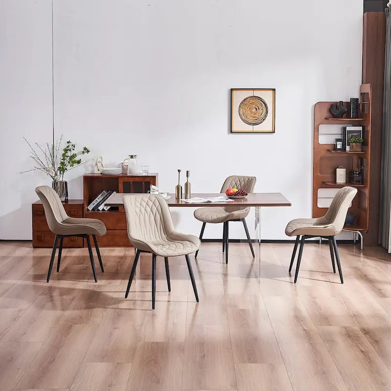 Modern Dining Chairs Set of 2 Upholstered Dining Room Chairs