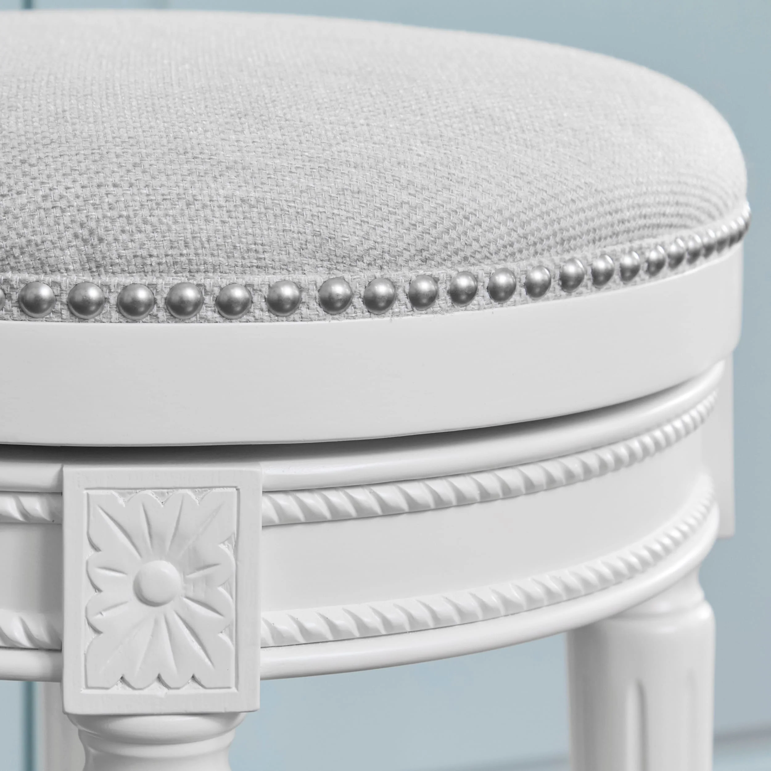 New Ridge Home Goods Chapman Backless Swivel 26 Counter-Height Bar Stool - Counter Height