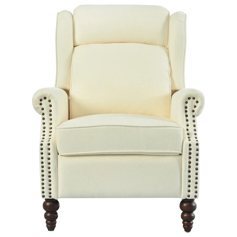 Barnn Upholstered Recliner with Wing Back by Christopher Knight Home