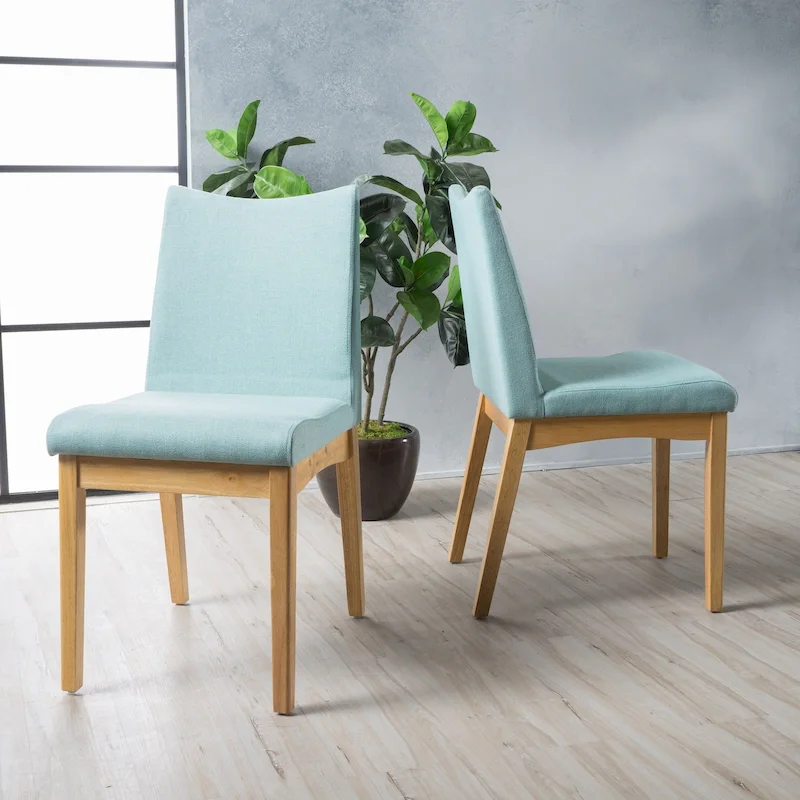 Mid-Century Fabric Dining Chair (Set of 2)