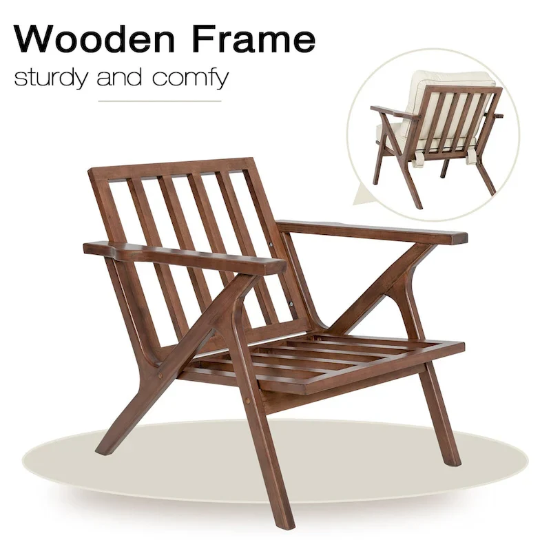 Accent Chair Living Room Chairs Mid Century Modern Chair Leisure Side Reading Arm Chair