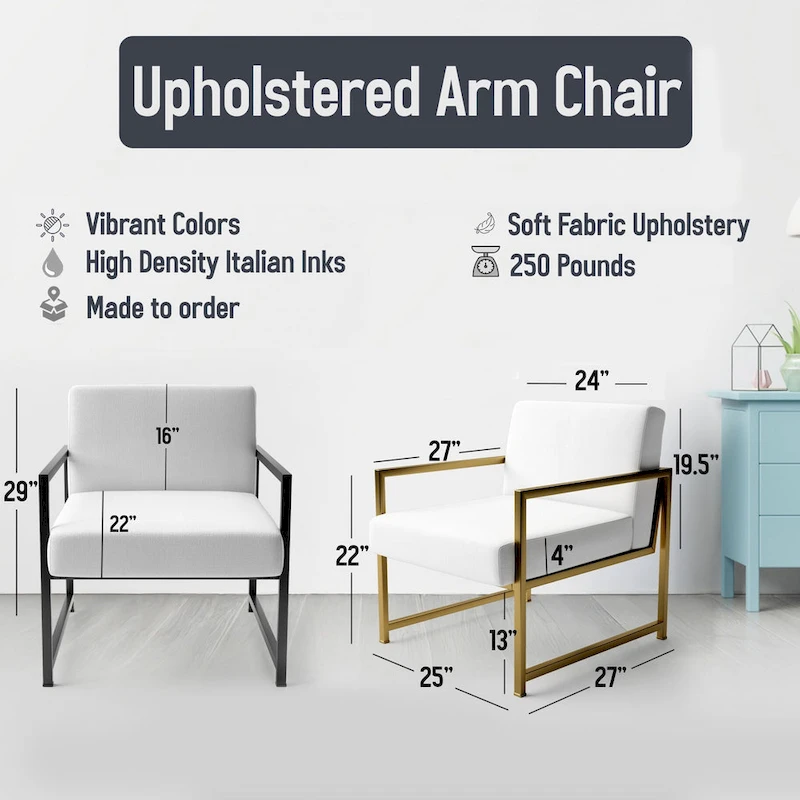 Designart  Seastar And Blue Sea Shell II  Upholstered Nautical & Coastal Accent Chair - Arm Chair