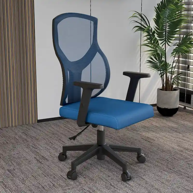 Glen Mid-Back Office Chair with Adjustable Height, Swivel and Tilt by LeisureMod