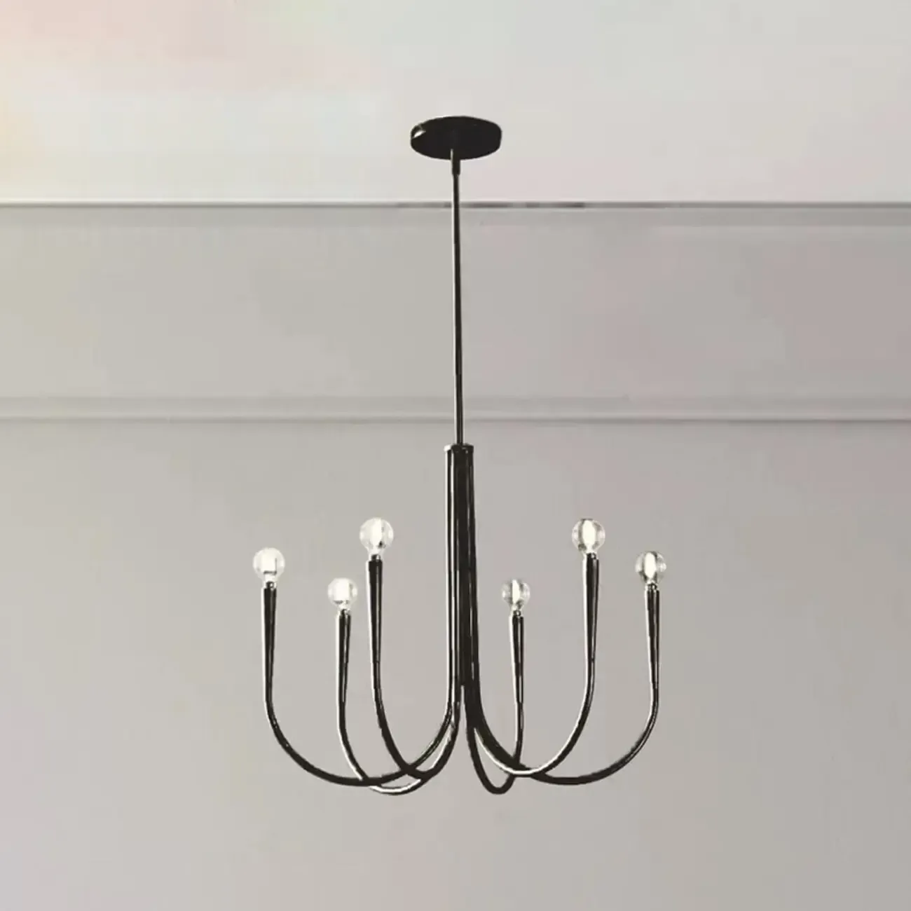 Mid-Century Branch Ceiling Chandelier with Adjustable Height