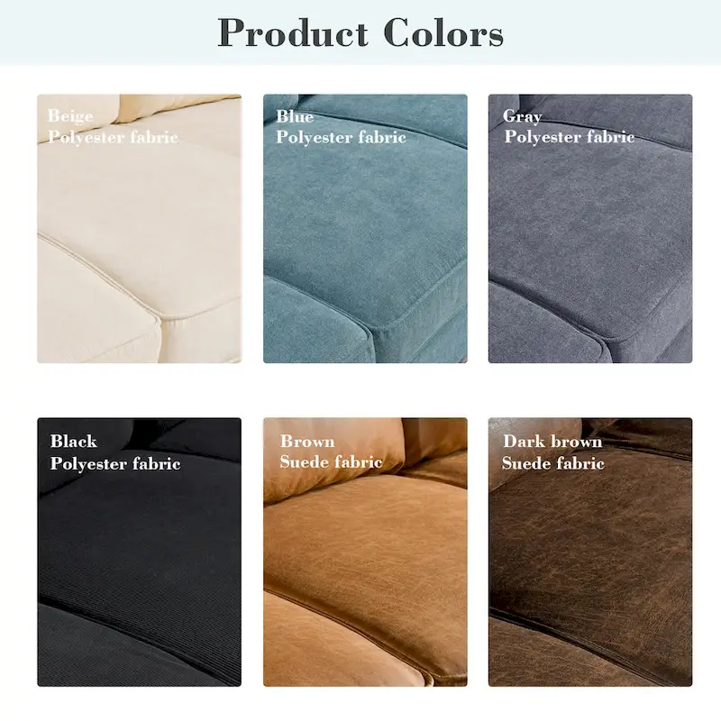 Brown Faux Leather 3-Seater Sofa with Wood Legs