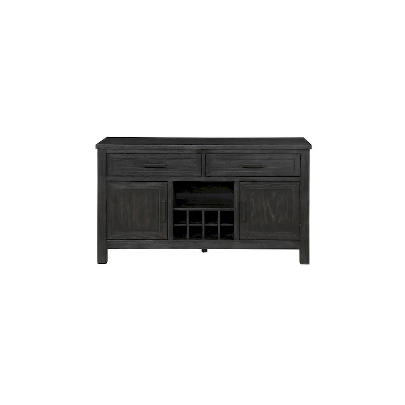 Kersey Antique Black Transitional Dining Room Set