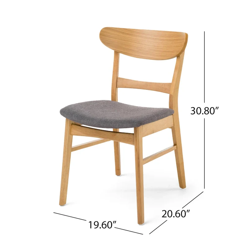 Idalia Fabric and Rubberwood 5-piece Wood Rectangular Dining Set by Christopher Knight Home