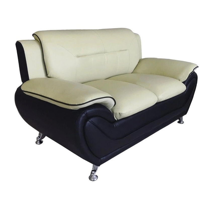 Michael Segura Bonded Leather Upholstered Loveseat - N/A